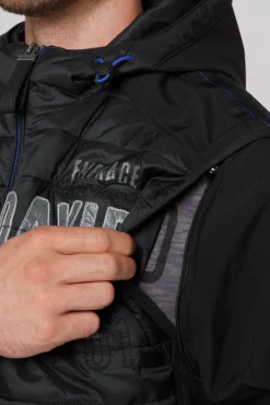 Herren CAMP DAVID & SOCCX 2-in-1 Softshelljacke mit abtrennbaren Ärmeln /
