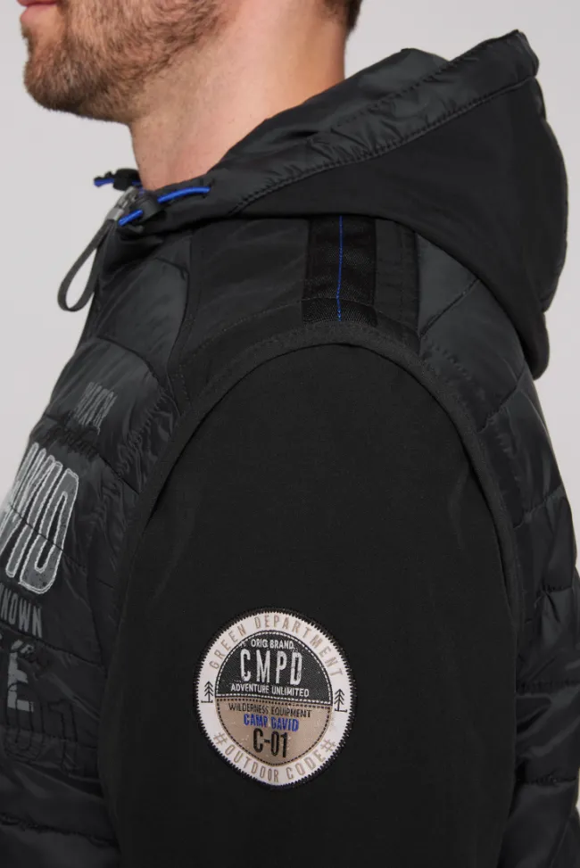 Herren CAMP DAVID & SOCCX 2-in-1 Softshelljacke mit abtrennbaren Ärmeln /
