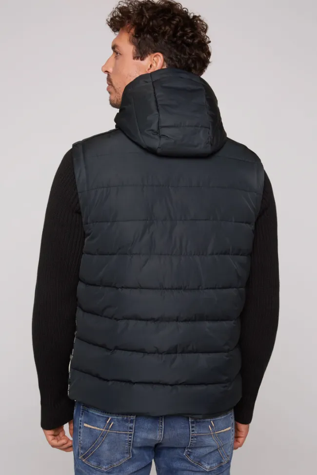 Herren CAMP DAVID & SOCCX 2-in-1 Steppweste mit abtrennbaren Ärmeln blue navy