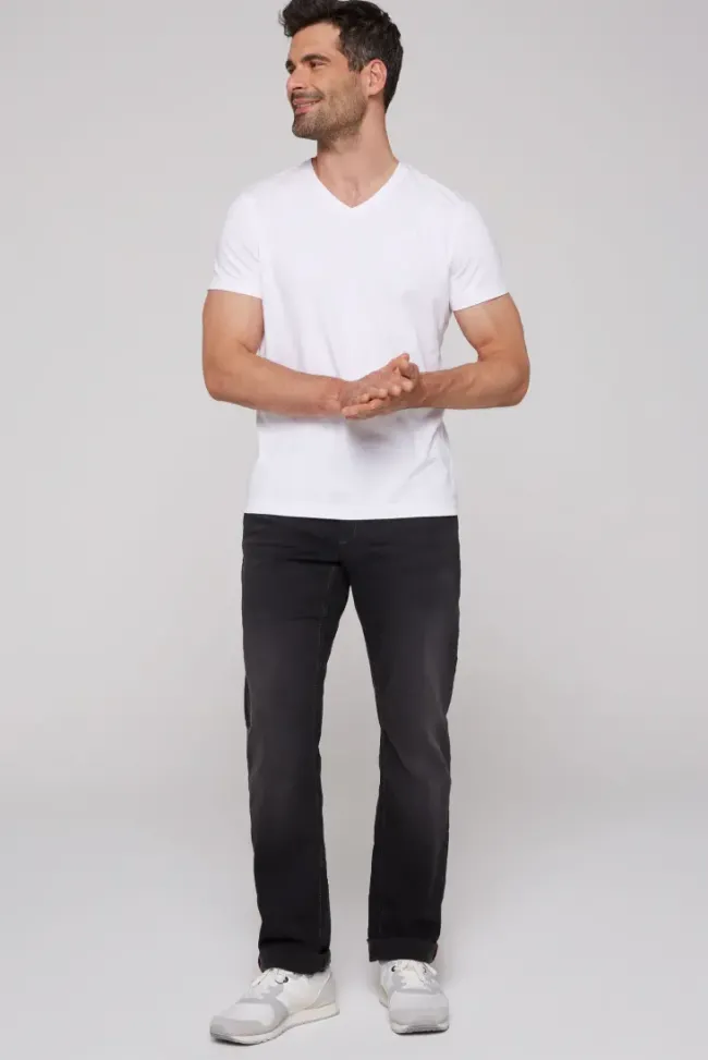 Herren CAMP DAVID & SOCCX Jeans CO:NO Comfort Fit black used jogg