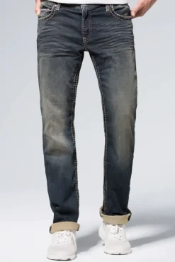 Herren CAMP DAVID & SOCCX Jeans CO:NO Comfort Fit blue black jogg