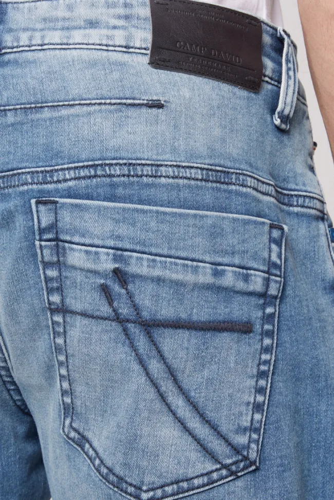 Herren CAMP DAVID & SOCCX Jeans CO:NO Comfort Fit vintage blue