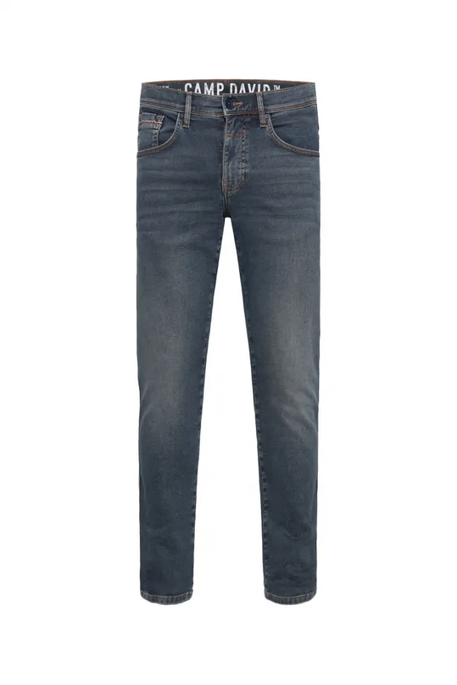 Herren CAMP DAVID & SOCCX Jeans DA:VD Regular Fit blue brown