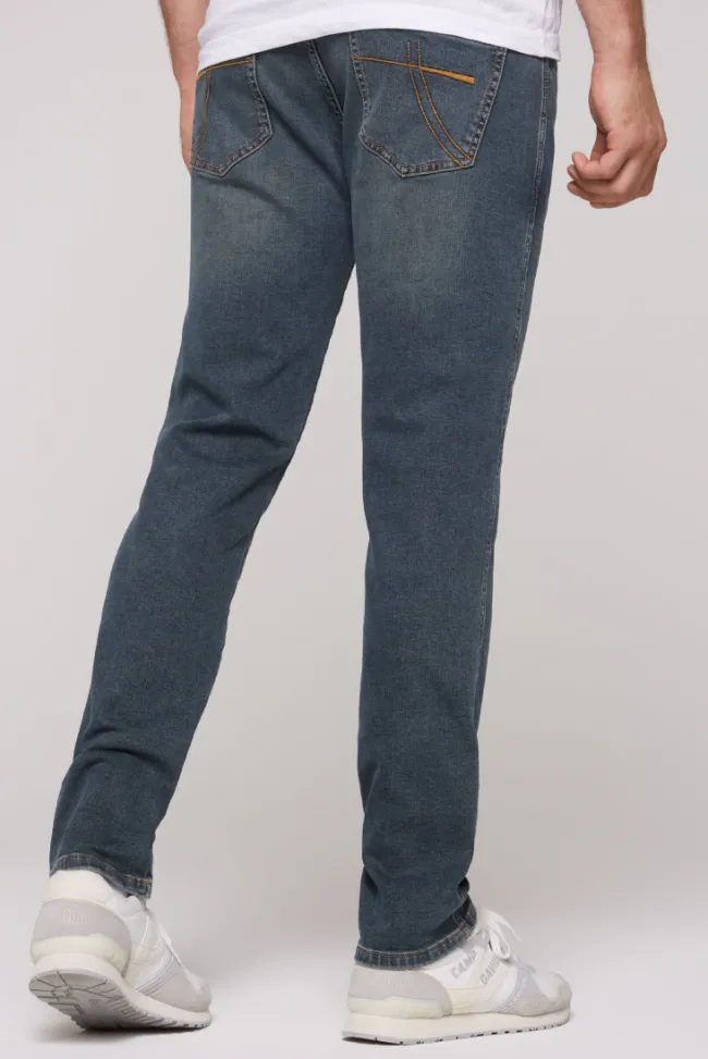 Herren CAMP DAVID & SOCCX Jeans DA:VD Regular Fit blue brown
