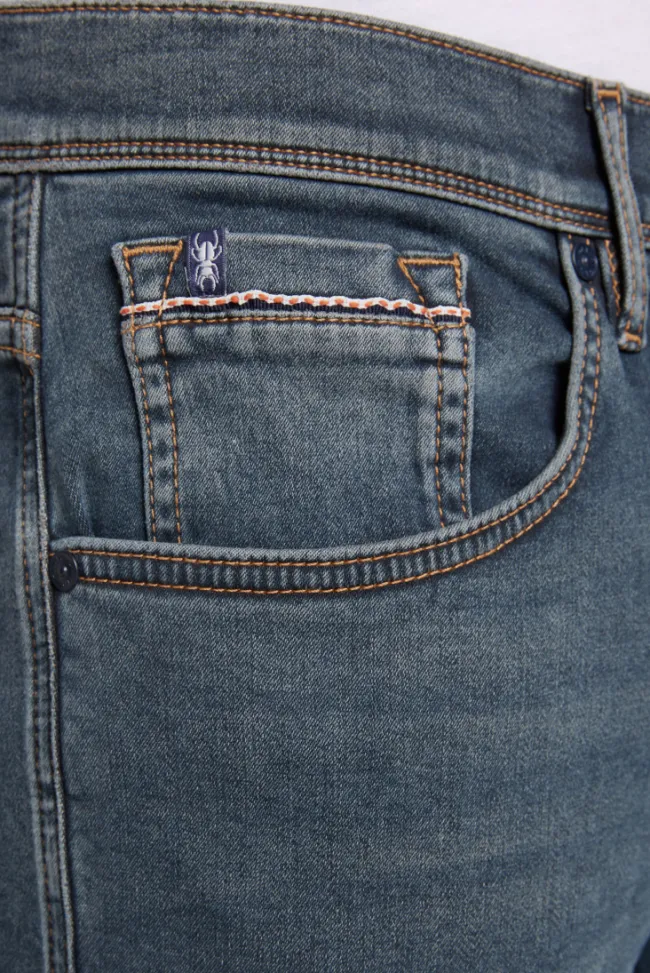 Herren CAMP DAVID & SOCCX Jeans DA:VD Regular Fit blue brown