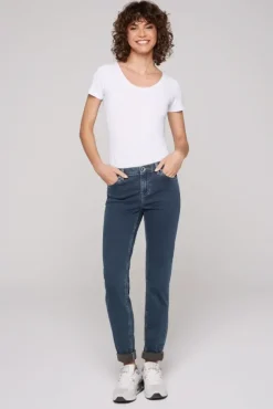 Damen CAMP DAVID & SOCCX Jeans HE:DI Slim Fit blue black jogg