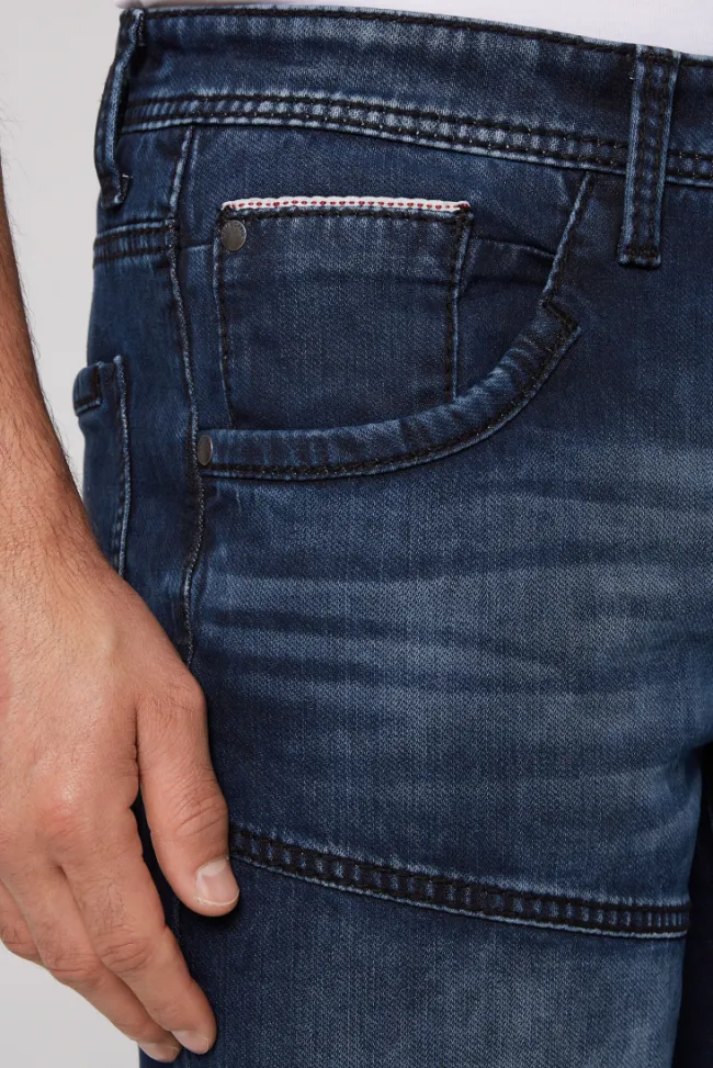 Herren CAMP DAVID & SOCCX Jeans HE:RY Regular Fit blue vintage jogg