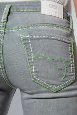 Damen CAMP DAVID & SOCCX Jeans KA:RA Slim Fit light grey used | 26 | 32