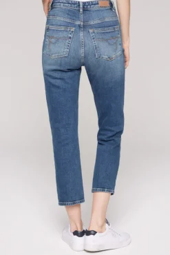 Damen CAMP DAVID & SOCCX Jeans LE:A Mom Fit dark blue