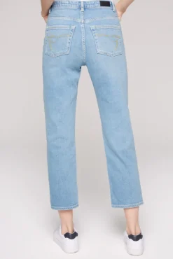 Damen CAMP DAVID & SOCCX Jeans LE:A Mom Fit easy blue