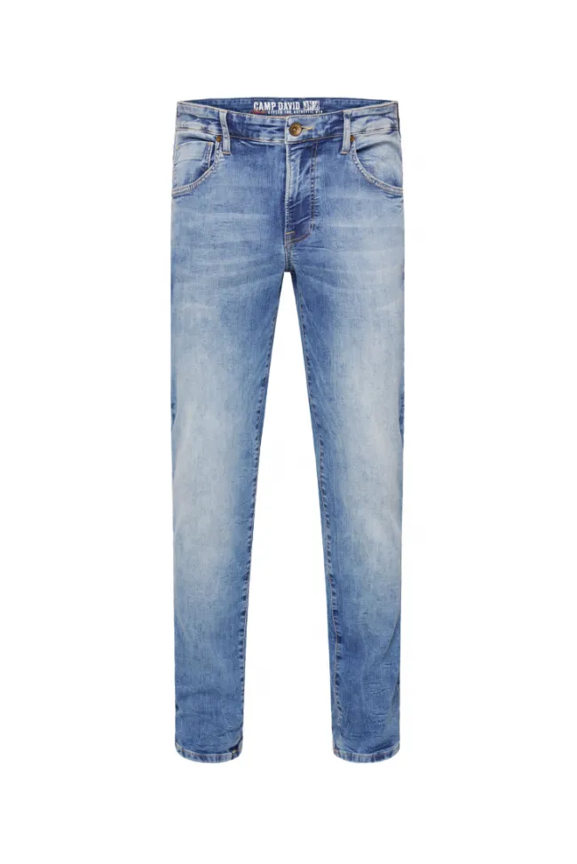 Herren CAMP DAVID & SOCCX Jeans MA:X Regular Fit salt blue used