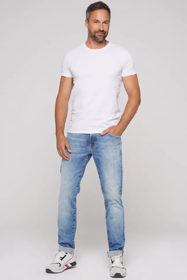 Herren CAMP DAVID & SOCCX Jeans MA:X Regular Fit salt blue used