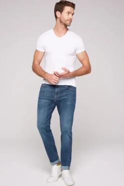 Herren CAMP DAVID & SOCCX Jeans MA:X Regular Fit vintage blue used