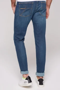 Herren CAMP DAVID & SOCCX Jeans MA:X Regular Fit vintage blue used