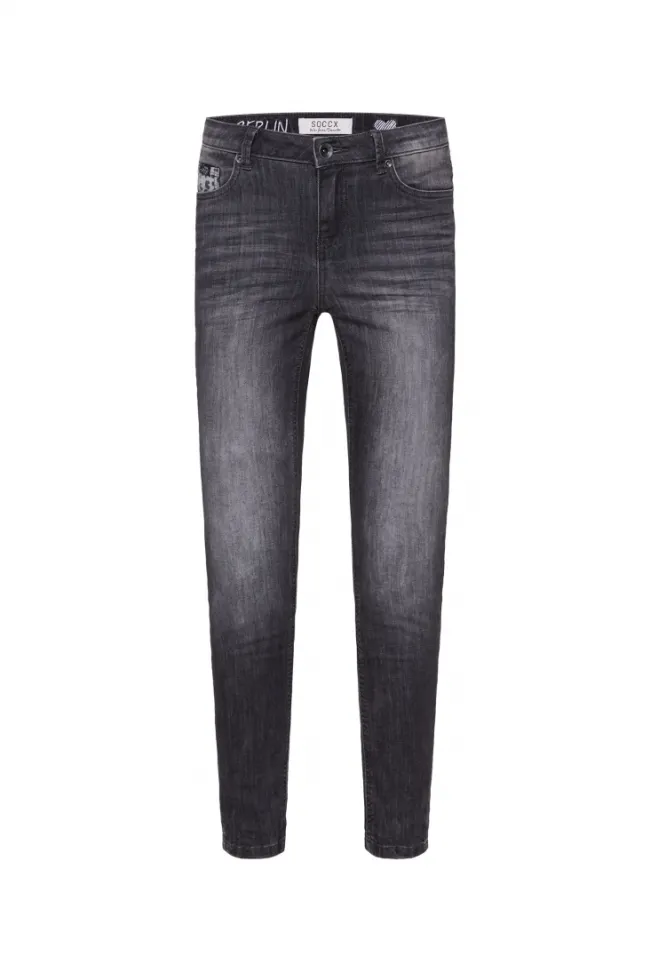 Damen CAMP DAVID & SOCCX Jeans MI:RA Slim Fit black vintage