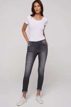 Damen CAMP DAVID & SOCCX Jeans MI:RA Slim Fit black vintage