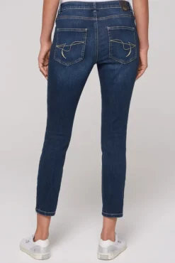 Damen CAMP DAVID & SOCCX Jeans MI:RA Slim Fit deep blue