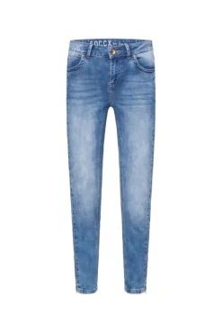 Damen CAMP DAVID & SOCCX Jeans MI:RA Slim Fit sunlight blue