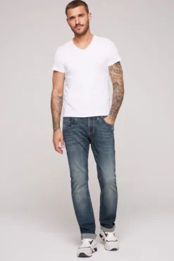 Herren CAMP DAVID & SOCCX Jeans NI:CK Regular Fit blue used