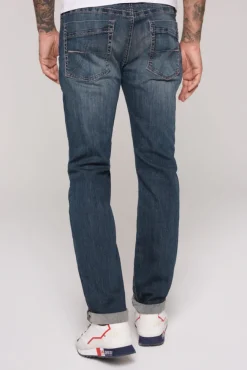 Herren CAMP DAVID & SOCCX Jeans NI:CK Regular Fit blue used