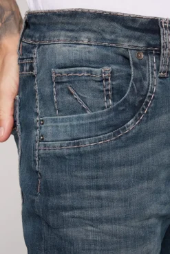 Herren CAMP DAVID & SOCCX Jeans NI:CK Regular Fit blue used