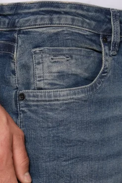 Herren CAMP DAVID & SOCCX Jeans NI:CO Regular Fit dark blue printed