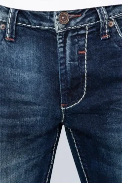 Herren CAMP DAVID & SOCCX Jeans NI:CO Regular Fit dark used