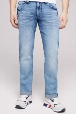 Herren CAMP DAVID & SOCCX Jeans NI:CO Regular Fit mid blue used