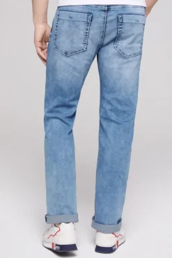 Herren CAMP DAVID & SOCCX Jeans NI:CO Regular Fit mid blue used