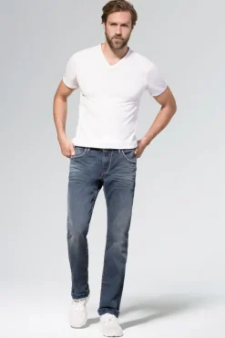 Herren CAMP DAVID & SOCCX Jeans NI:CO Regular Fit old blue used