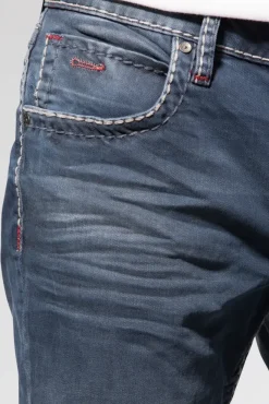 Herren CAMP DAVID & SOCCX Jeans NI:CO Regular Fit old blue used