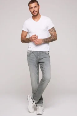 Herren CAMP DAVID & SOCCX Jeans NI:CO Regular Fit vintage grey