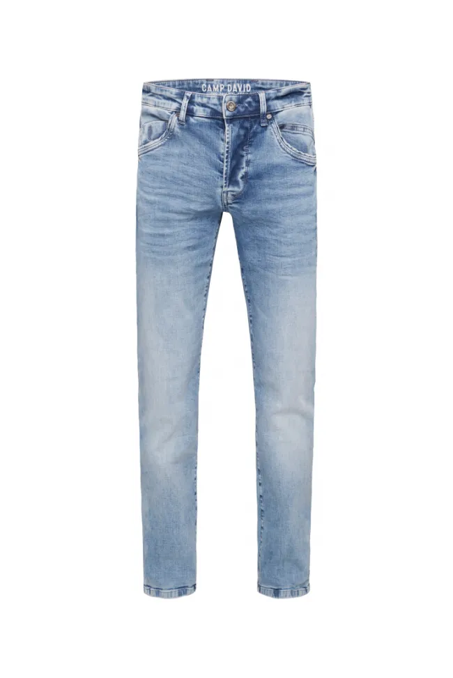 Herren CAMP DAVID & SOCCX Jeans RO:BI Slim Fit light vintage