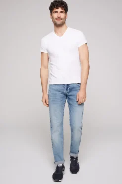 Herren CAMP DAVID & SOCCX Jeans RO:BI Slim Fit light vintage