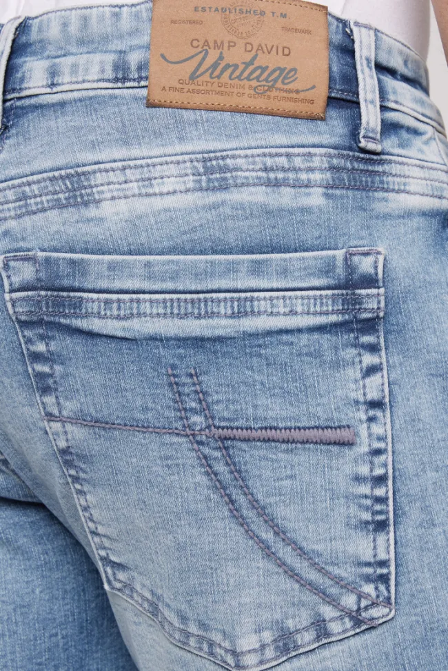 Herren CAMP DAVID & SOCCX Jeans RO:BI Slim Fit light vintage