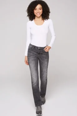 Damen CAMP DAVID & SOCCX Jeans RO:MY Regular Fit grey used