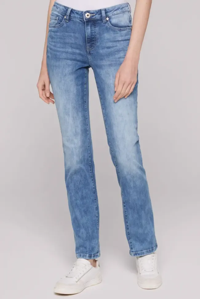 Damen CAMP DAVID & SOCCX Jeans RO:MY Regular Fit light blue