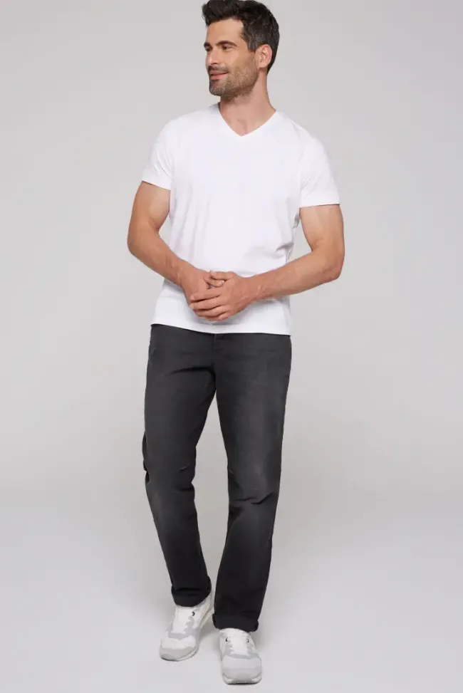 Herren CAMP DAVID & SOCCX Jeans VI:NCE Comfort Fit used anthracite