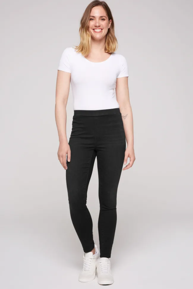 Damen CAMP DAVID & SOCCX Jeggings PI:A Skinny Fit black used