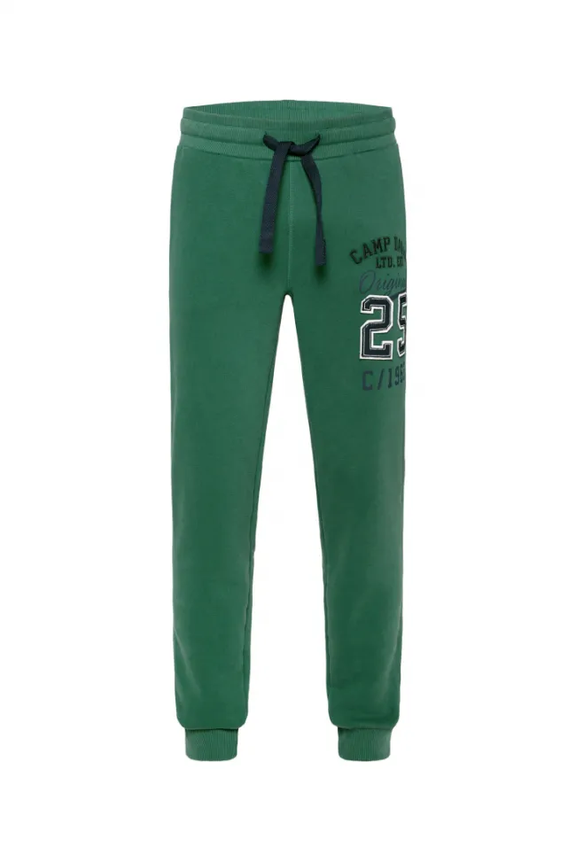 Herren CAMP DAVID & SOCCX Jogginghose mit Retro-Artwork raw green