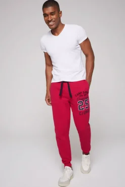 Herren CAMP DAVID & SOCCX Jogginghose mit Retro-Artwork royal red