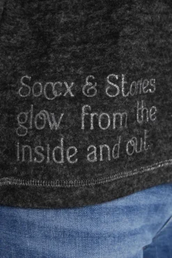 Damen CAMP DAVID & SOCCX Kapuzenpullover aus Flauschstrick