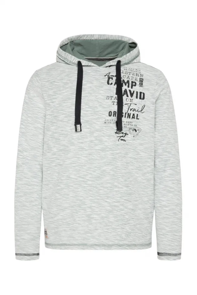 Herren CAMP DAVID & SOCCX Kapuzenshirt mit Brusttasche und Logo Print