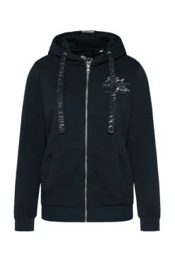 Damen CAMP DAVID & SOCCX Kapuzensweatjacke mit Rückenprint blue navy