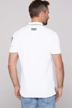 Herren CAMP DAVID & SOCCX Kurzarmpolo Pikee mit Logo Artworks