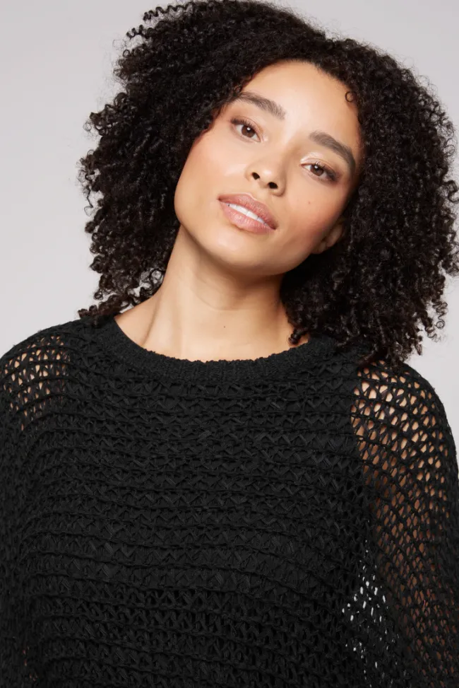 Damen CAMP DAVID & SOCCX Kurzarm-Pullover aus Strukturgarn