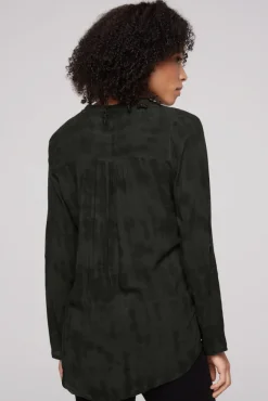 Damen CAMP DAVID & SOCCX Langarmbluse mit All Over Print