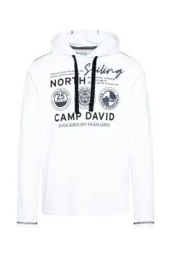 Herren CAMP DAVID & SOCCX Langarmshirt mit Kapuze und Print