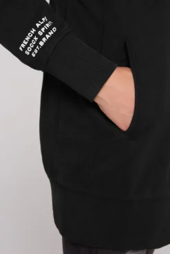 Damen CAMP DAVID & SOCCX Lange Sweatjacke mit hohem Kragen