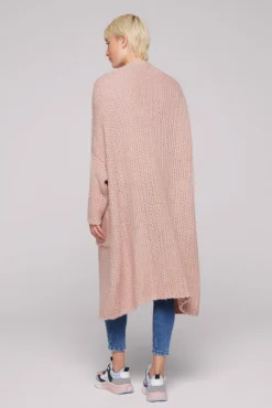 Damen CAMP DAVID & SOCCX Langer Cardigan mit Perlmuster rose blush